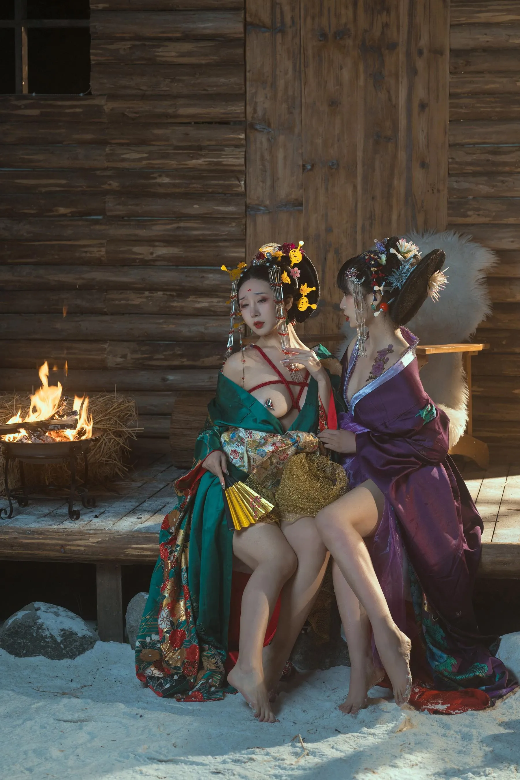 云溪溪 – NO.48 奶桃 花吟系列 [151P]插图1